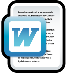 Document Microsoft Word Icon 256x256 png